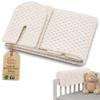 Cover for 50 cm Bed Edge Guard for Children's Beds, Light Beige, OEKO-TEX Certified view 1