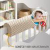 Cover for 50 cm Bed Edge Guard for Children's Beds, Light Beige, OEKO-TEX Certified view 4