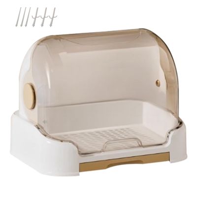 Baby Bottle Organizer with Cover, Drying Rack, and Removable Holder