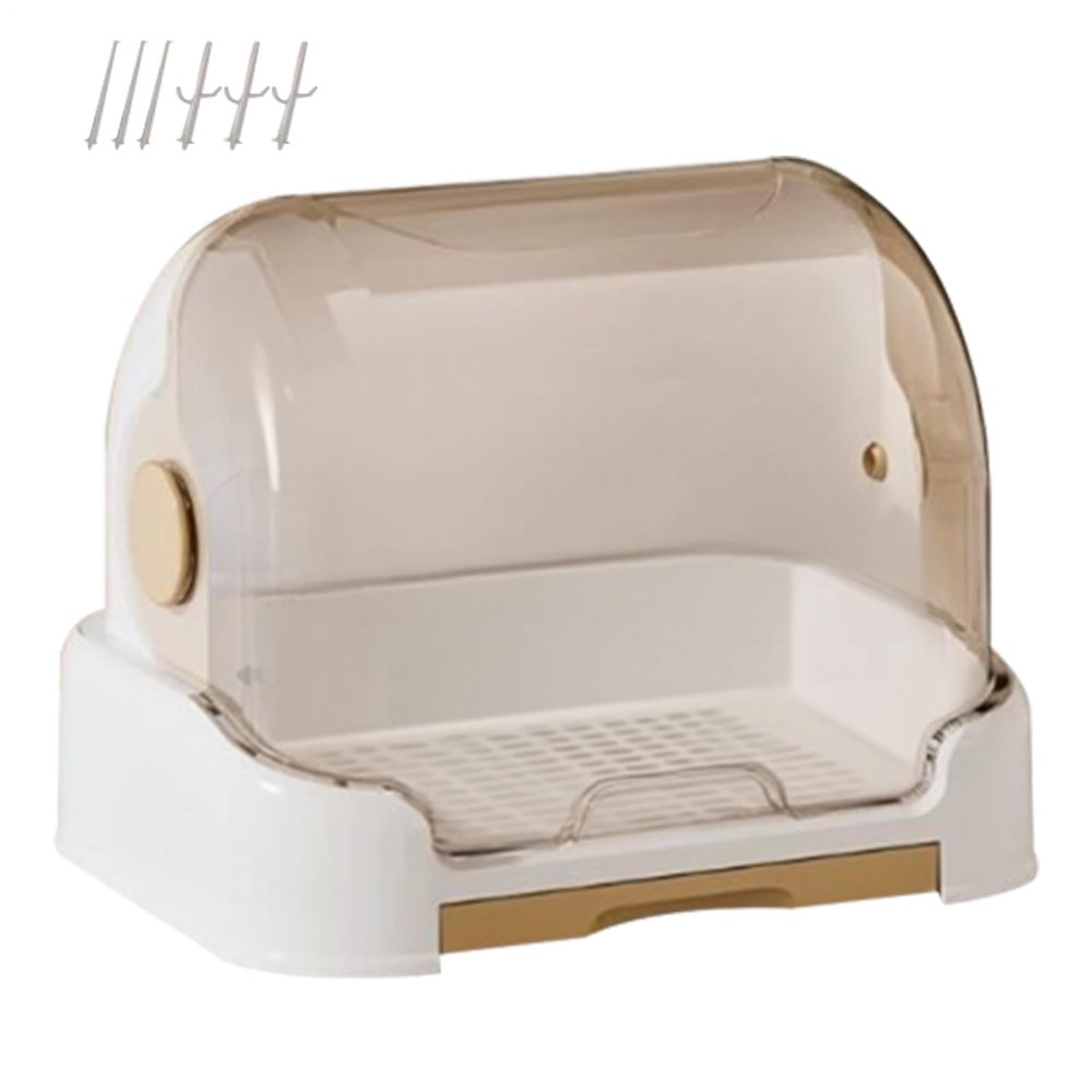 Baby Bottle Organizer with Cover, Drying Rack, and Removable Holder