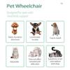 Generic Dog Wheelchair for Hind Legs, Lightweight Adjustable Mobility Aid for Small to Medium Dogs, 4 Wheels, M view 2