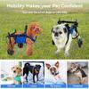 Generic Dog Wheelchair for Hind Legs, Adjustable 2-Wheel Pet Wheelchair, Gray, Size S view 2
