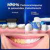 Rotating Electric Toothbrush for Adults and Children with 8 Brush Heads, 3 Intensities, 5 Modes, Wall-Mounted Charging Station (Blue) view 2
