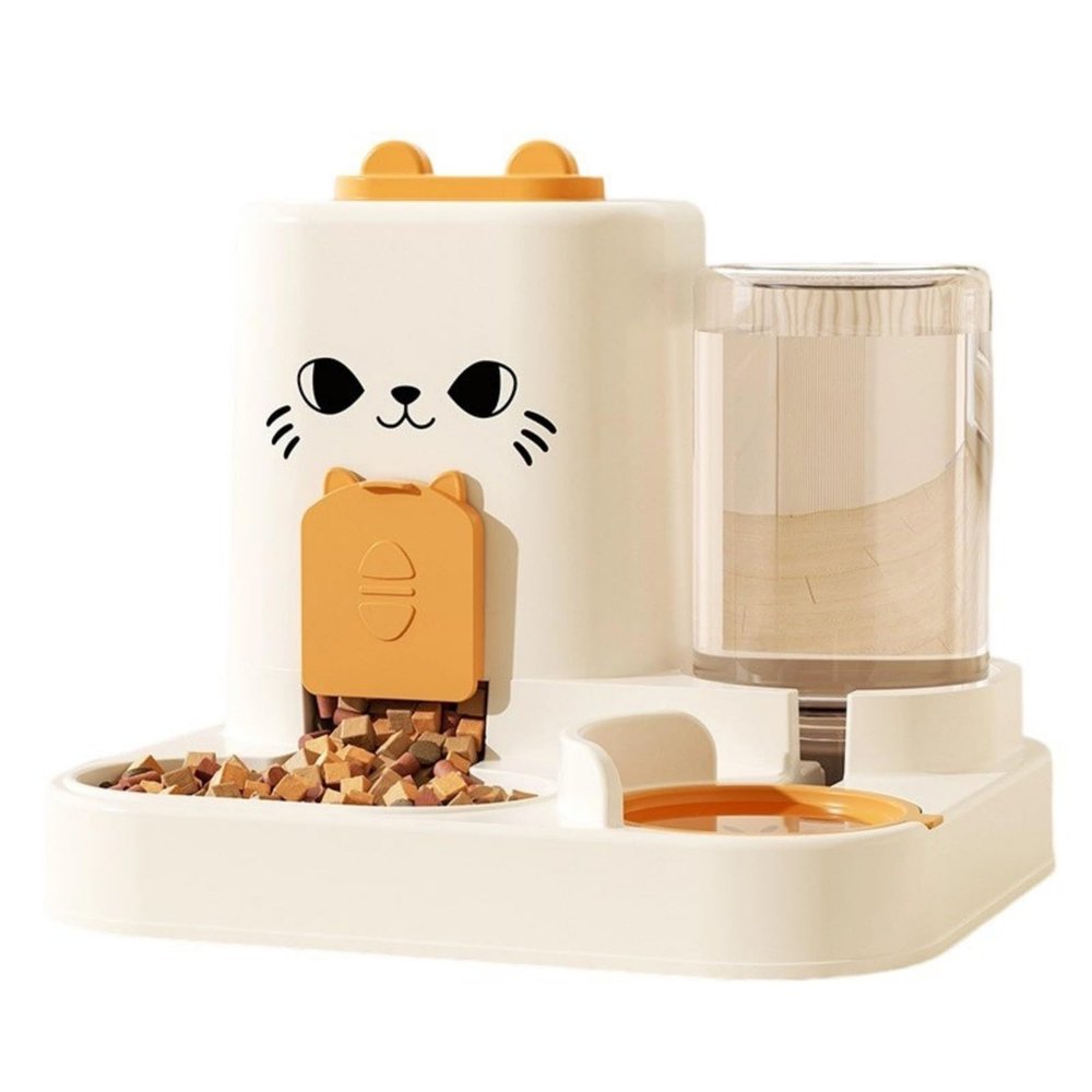 Dog Feeding Station, Spill-Proof, Removable Bowl, Non-Slip Base