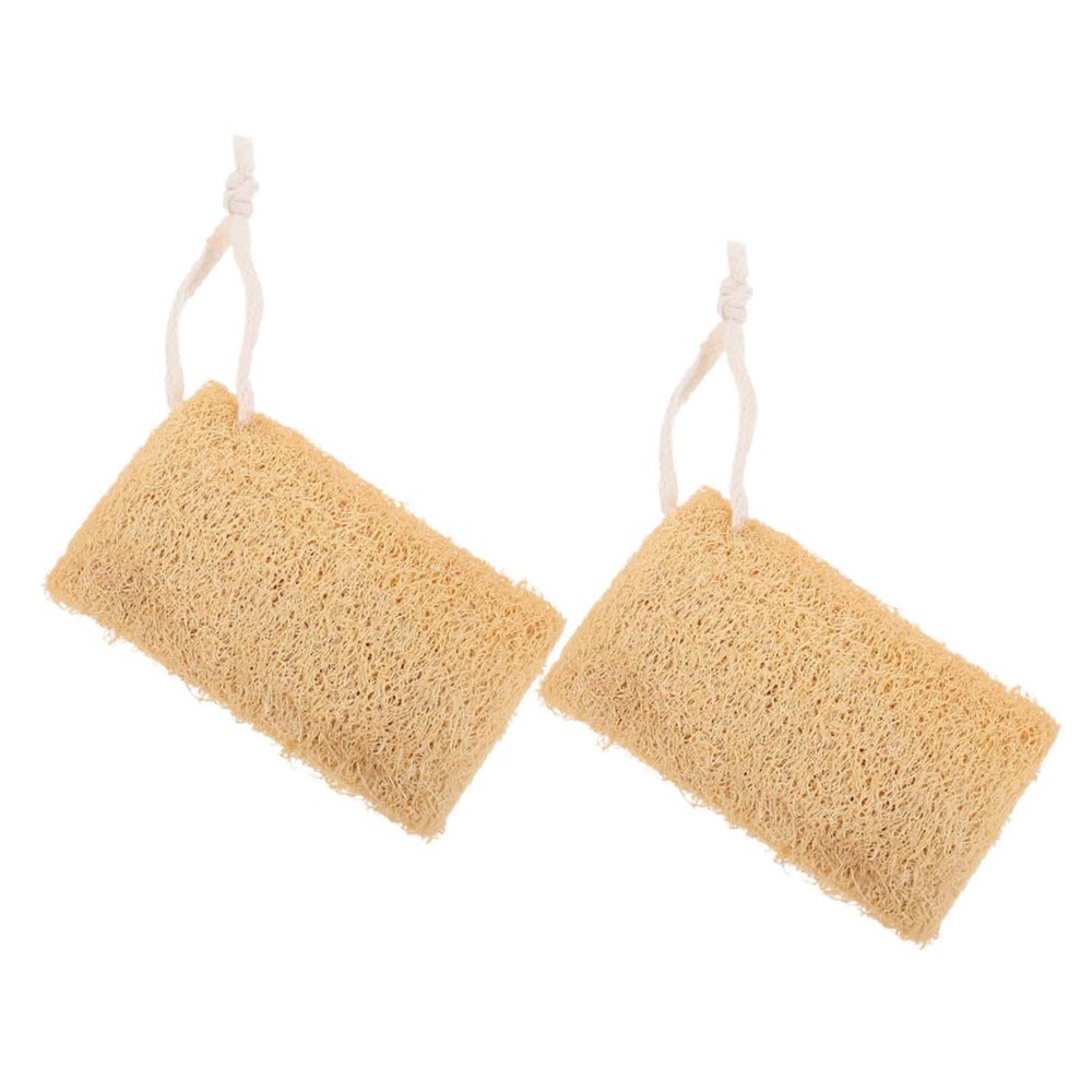 PENIKOKO 2 Natural Loofah Sponges for Kitchen and Household Cleaning