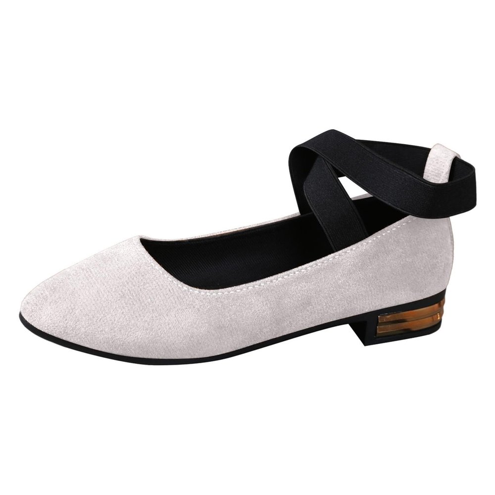 Women's Dirndl Shoes - Comfortable Oktoberfest Traditional High-Heel Pumps, Heeled Shoes, 003d White, EU 41
