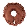 Veemoon U-Shaped Polyester Face Cushion with Breathing Hole, Brown view 1