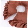 Veemoon U-Shaped Polyester Face Cushion with Breathing Hole, Brown view 4