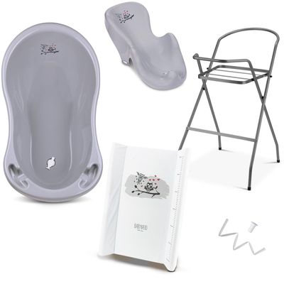 Baby Bathtub with Stand, 5-Piece Set, TÜV Rheinland Tested
