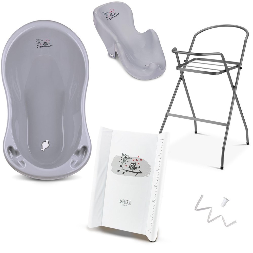 Baby Bathtub with Stand, 5-Piece Set, TÜV Rheinland Tested