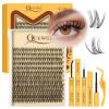 QUEWEL Fairy False Eyelashes, Manga Lash Extension Mix 10–18 mm DIY Set (Fairy-D) view 1