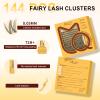 QUEWEL Fairy False Eyelashes, Manga Lash Extension Mix 10–18 mm DIY Set (Fairy-D) view 2