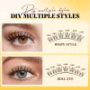 QUEWEL Fairy False Eyelashes, Manga Lash Extension Mix 10–18 mm DIY Set (Fairy-D) view 3