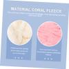 3-Pack Absorbent Coral Fleece Hair-Drying Caps with Bows view 4