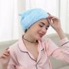 Microfiber Hair Towel Turban, Hair-Drying Cap, Blue, 6-Pack view 4
