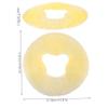 ERINGOGO Round Silicone Face Cushion for Massage, Yellow view 2