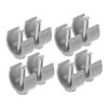 Artibetter 8-Piece C-Shaped Snap-Lock Crutch Accessories, Non-Slip Cane Replacement Parts view 1