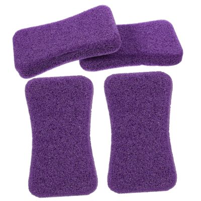 OUNONA Foot Care Set, 4 Reusable PU Foot Files for Effective Callus Removal, Random Color