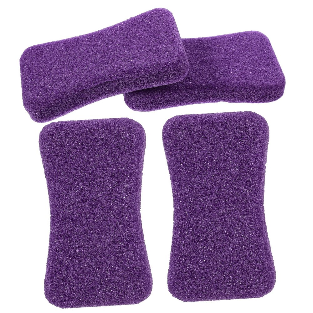OUNONA Foot Care Set, 4 Reusable PU Foot Files for Effective Callus Removal, Random Color