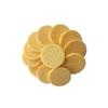 40 Round Yellow Cellulose Sponge Pads for Makeup Removal view 1