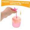 Pink Plastic Foaming Soap Bottle for Facial Cleansing view 3