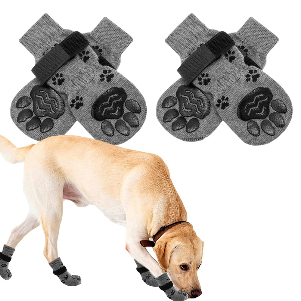 Anti-Slip Dog Socks - 2 Pairs
