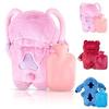 W2 Fluffy Hot Water Bottle with Removable, Washable Plush Cover view 1