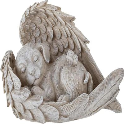 ZHITENG Dog Grave Stone Statue