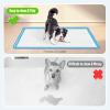 Bartuke 86 x 56 cm Silicone Dog Urine Catcher Mat with Raised Edge, Puppy Toilet, Blue view 3