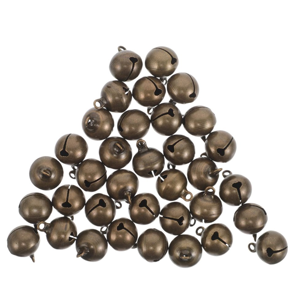 Cabilock 50-Piece Mini Metal Bells for Crafts, Holiday Decor, and Pet Collars
