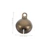 Cabilock 50-Piece Mini Metal Bells for Crafts, Holiday Decor, and Pet Collars view 2