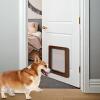 Pet Dog Door with Lock, Weather-Resistant Flap and Sturdy Frame for Patios view 2