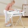XXL Foldable Baby Bathtub with Stand, Cushion and Drainage System, 0–3 Years, Gray, 66 x 61 x 82 cm view 3