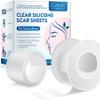 P-Beauty Transparent Silicone Scar Tape (1 Roll) – Self-Adhesive, Cuttable & Waterproof, for Face and Body (2.5 cm x 1.5 m) view 1