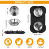 Pet Feeding Bowl Set for Dogs and Cats view 2