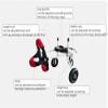 Adjustable Dog Wheelchair with Rear-Leg Support, Lightweight and Durable view 3