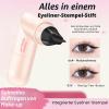 DENESTUP Eyeliner Stamp, 2-Piece Set, Cat-Eye Stamp, Long-Lasting Magnetic Pen, Waterproof, Beginner-Friendly, Liquid Makeup, Black view 3