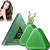 Nature Triangle Shampoo Bar, Nature Seven Green Soap, Usman Grass Shampoo Bar, Soothes and Strengthens Hair for Women and Men (2 pcs) view 1