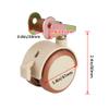 2-Inch Twin-Wheel Casters, 4 Swivel Casters with Brakes for Crib Furniture view 2