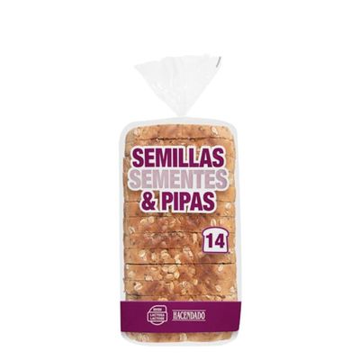 Sandwich Bread with Seeds and Pumpkin Seeds, 4-Pack