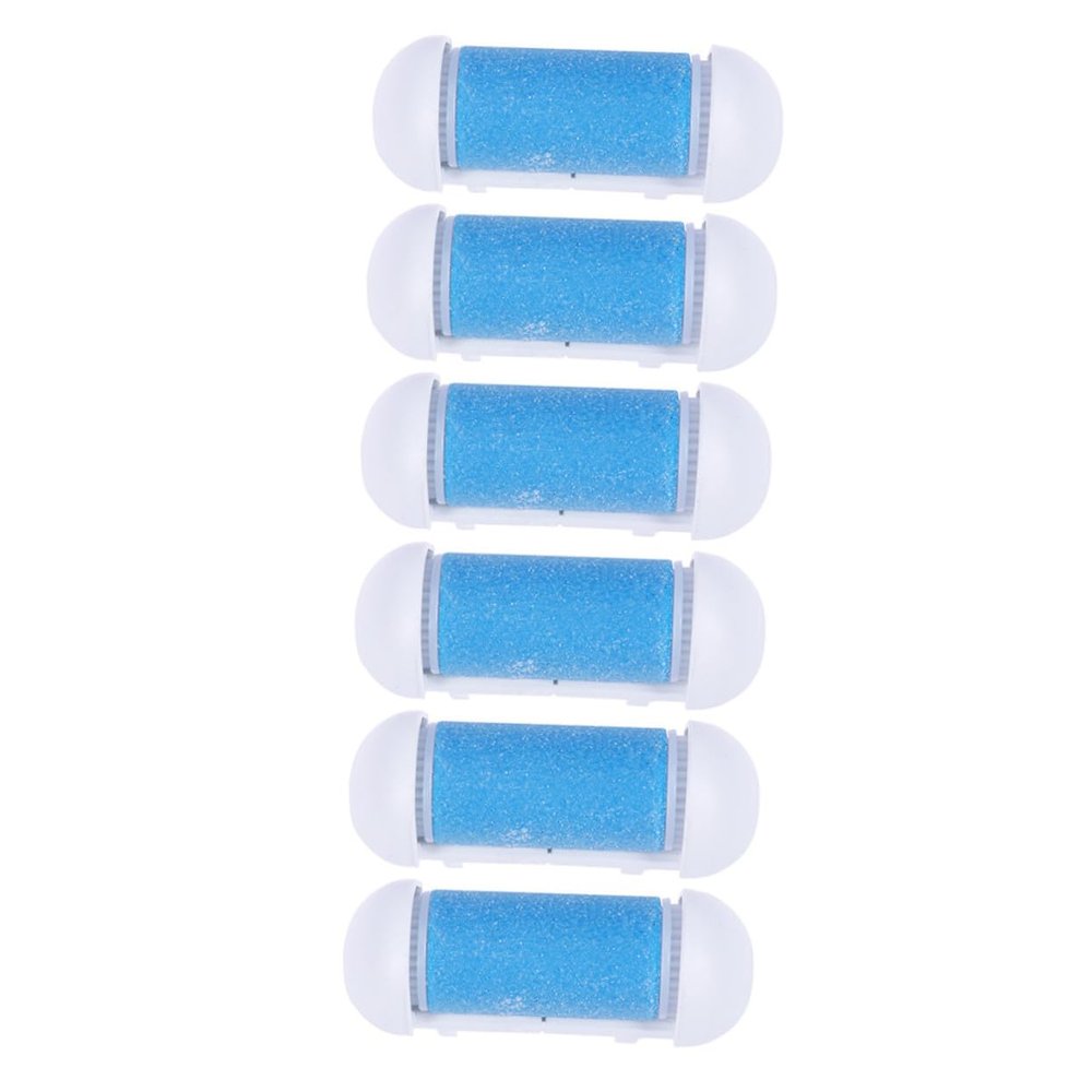 Pedicure Roller Replacement Heads for Foot Care Device, Blue Plastic