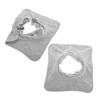 Warmhm 2-Piece Massage Towels with Face Opening, 13.8 x 13.8 in, Light Gray view 1