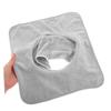 Warmhm 2-Piece Massage Towels with Face Opening, 13.8 x 13.8 in, Light Gray view 4