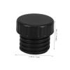 Protective Caps for Lamp Sockets, 4-Pack, Black Plastic view 2