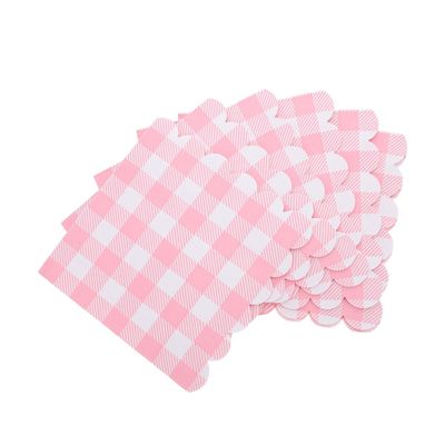 BESTYASH 100-Pack Disposable Checked Paper Cocktail Napkins for Birthdays, Parties, Picnics, Restaurants and Bars