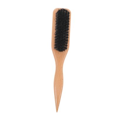 DEARMAMY Horsehair Beard Brush with Soft Bristles and Wooden Handle