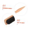 DEARMAMY Horsehair Beard Brush with Soft Bristles and Wooden Handle view 3