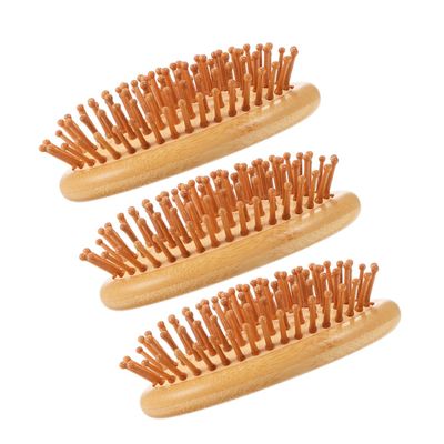 Bamboo Scalp Massage Comb Set for Hair Care
