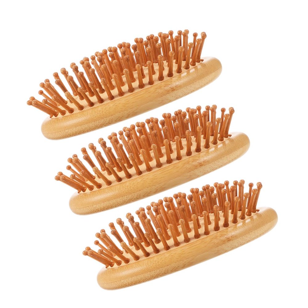 Bamboo Scalp Massage Comb Set for Hair Care