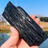EKFBQBGW 1pc 70–100g Black Tourmaline Repair Ore Water Drop Stone for Home Decoration, DIY Gifts & Collection view 3